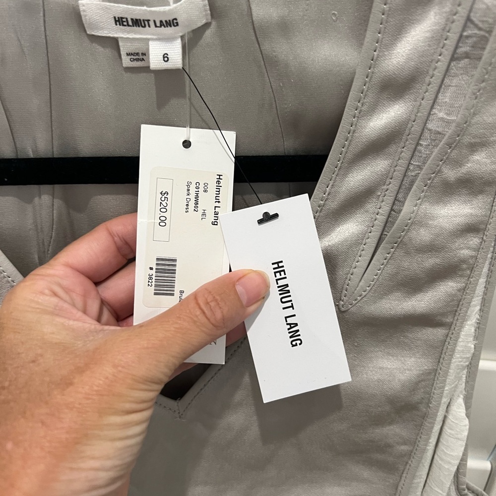 Silver Helmut Lang Dress